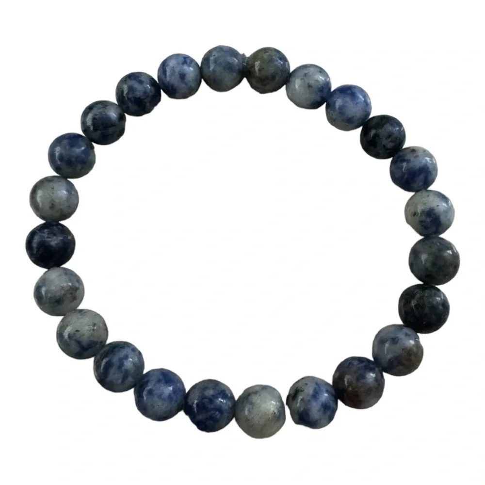 Blue Spot Jasper Gemstone Bracelet - Picture 3 of 5